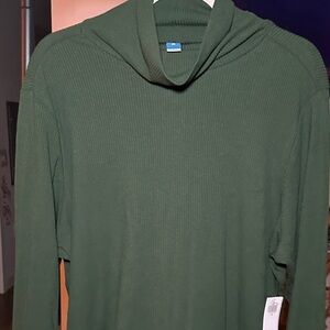 NWT Old Navy Women’s 3X Green Turtleneck Sweater